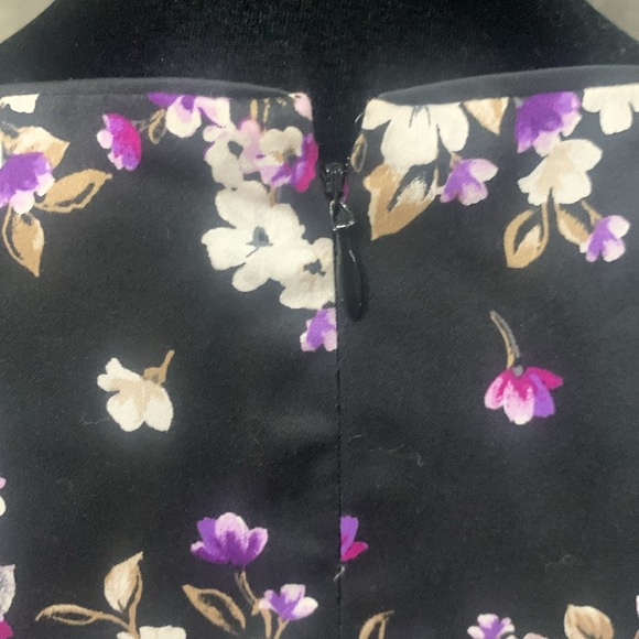 White House Black Market Purple Lavender Floral Party Sun Dress Women's Size 2 - Picture 7 of 10